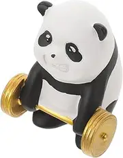 COOLHIYA Panda Ornament Resin Prop Simulation Resin Panda Photo Prop Panda Decor Small Panda Shaped Craft Home Decor Panda Adornment Resin Panda Figurine Home Supplies Table Ornament