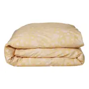Ecology Solaris Size King Soft Quilt Cover Blush/Lemon Home Bedding Cotton