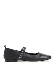 Whistles Women's Square Toe Buckled Ballet Flats