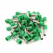 50 x 6mm2 Crimp Cord End Terminal Insulated Bootlace Ferrule Connector Green ✦KD