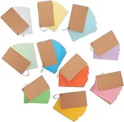 OFFSCH 10pcs Notes Flashcards Lined Binding Rings Study Cards for Exams Nursing School Flash Cards