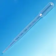 137238 Transfer Pipet, 5.0mL Capacity, Large Bulb, Sterile, LDPE, 1mL Graduat...