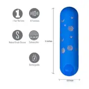 Maia Luna 10-Function Super-Charged Mini-Bullet Vibrator - Model LUNA - For Wome