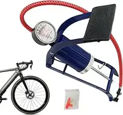 Floor Pump - Tire Pump | Air Pump with Pressure Gauge - Tire Pump, Road Bike, Mountain Bike, 20.3 x 8 x 6.5cm/7.99 x 3.15 x 2.56 Inches, Portable Air Pump for Sports Balls
