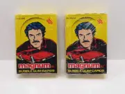 DONRUSS MAGNUM P.I. Tom Selleck EMPTY BOX Lot of 2 BOXES