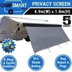 4.9m Caravan Privacy Screen Sunscreen Sun Shade for 17ft (5.18m) Roll Out Awning