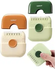 2 in 1 Hair Clippers, Split Ends Trimmer, Multifunctional Hair Clipper Comb, Double-Sided Hair Clipper Comb for Cutting and Styling Thin Hair (Green + Orange)