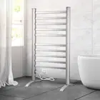 Maxkon 2In1 Electric Heated Towel Rail Bathroom 10 Bars Towel Rack Warmer Free S