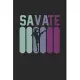 Savate Fighter Notebook: Diary Journal 6x9 inches with 120 Dot Grid Pages
