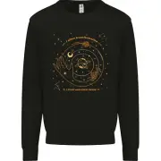 Moon Phases Celestial Pagan Kids Sweatshirt Jumper