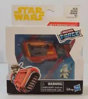 Star Wars Micro Force Rey with Speeder Jakku - Sealed - Hasbro Disney