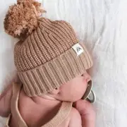 Textured Baby Knit Beanie - Coco 100% Cotton BNIP with swing tag