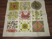 Vintage Linen Towel KAY DEE Design Hen on a Nest Autumn Color Scheme UNUSED
