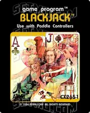 Atari 2600 Replacement Label - Blackjack