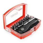 Red 22 PCS Portable Mini Ratchet Wrench Set Kit With Carrying Case Repair Tool