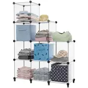 Closet Organizers and Storage 9 Cube Portable Cubes Shelves for Clothes Bedroom