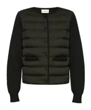 Moncler Logo Patch Padded Jacket black