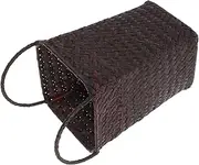 KOMBIUDA Woven Flower Basket with Handle Vintage Country Style Storage Container for Home Decor Wedding Flower Arrangements and Plant Displays Versatile Hand Woven Basket