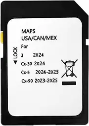 [Forccord] Latest Version Navigation SD Card Fits for 2024 Cx-30 2024 Cx-5; 2024-2025 Cx-90 2023-2025 Car GPS Navigation System for USA/Canada Replacement Accessories