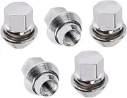 iplusmile 20pcs Wheel Nut Car Wheel Hub Nut Wheel Lug Nut Car Wheel Nut Silver