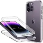360 Full Clear Case For iPhone 15 14 13 12 Pro Max 16 8 Front Screen Soft Cover
