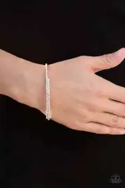 Paparazzi SLEEK SPARKLE white COIL bracelet