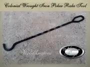 FIRE PIT POKER/ RAKE FIREPIT Wrought Iron 10mm Square Iron Premium Tool