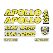 Apollo - Apache - Yellow decal set - old school bmx