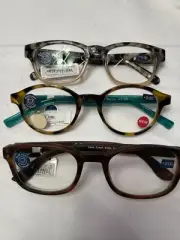 LOT 3 New Peepers Apollo Clean Slate Layover Blue Light Filter Glasses +0.00