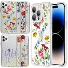 Flora Soft Back Case for iPhone 16 15 14 13 12 11 Pro Max XR XS Max 7 8 6s Plus