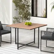 Livsip Outdoor Dining Table Furniture Lounge Patio Garden Setting Wood-Plastic Steel Frame