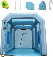 VEVOR Inflatable Paint Booth, 13x10x9ft Inflatable Spray Booth, High Powerful 950W Blower Spray Booth Tent, Paint Tent Air Filter System, Tent Workstation Motorcycle Garage Bike