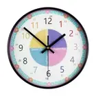 Easily Wall Clock Educational Telling Time Clock for Kids with Silent Movement