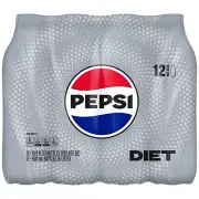Diet Pepsi Cola Soft Drinks Soda Pop 16.9oz Bottles 12 Pack Soda Limited Edition