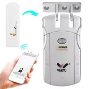 Type D WAFU Wireless Keyless Electronic Lock Remote Control Touch New
