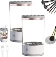 Electric Makeup Brush Cleaner, Makeup Brush Cleaner Machine, Automatic Spinning Makeup Brush Cleaner, 7000 RPM Ensures Deep Spinning Cleaning, Brush Cleaner Fit for All Size Makeup Brush (2pcs)