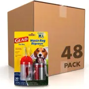 Glad for Pets XL Unscented Dog Waste Bags, Pack of 48