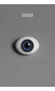 [Dollmore] glass Eyes OOAK 8mm Classic Flat Back Oval Glass Eyes (CC02)