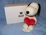 Steiff Snoopy Love 024375 Brand New In Stock Beagle Dog With Steiff Gift Box