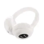 Winter Ear Warm Headphone Wireless Bluetooth 5.0 Earmuffs Headphone Earmuffs with Extra Soft White