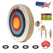 Traditional Round Straw Archery Target - 20-Inch for all Bows & Skill Levels