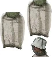 Fly Net for Heads,Fly Netting Fly Net Hat | 2X Fine Mesh Screen Net, Fly Face Net Face Cover, Fly Shield for Beekeeping, Fishing, Outdoor Protection