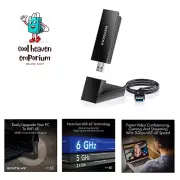 Nighthawk WiFi 6 or 6E USB 3.0 Adapter A8000 - Tri-Band Wireless Gigabit Spee...