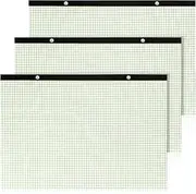 Fainne 3 Pads Large Engineering Graph Paper 11''x17'' Landscape, 4'' x 4'' Grid Graph Paper Pad Giant Drafting Pad Blueprint Sketching Graph Paper for Engineer Architect Designer Mathematician