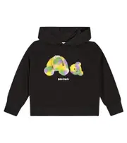 [Palm Angels Kids] Palm Angels Kids Printed cotton jersey hoodie Y 6 black