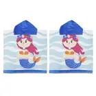 2x Onkaparinga Mermaid Kids 60x120cm Beach/Bath/Swimming Hooded Towel Absorbent