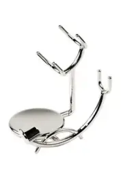 Arc Razor + Shaving Brush Cradle Stand Chrome For Mondial Razors & Brush