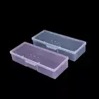Plastic Rectangle Small Empty Box Nail Art Home Tools Brush Pen Storage Case .SV