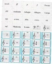 Didiseaon 80pcs Music Note Flashcards for Engaging Teaching Supplies for Piano and Violin Beginners Durable Music Lesson Cards for Home School and Travel