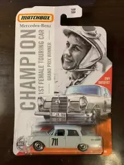 '62 Mercedes-Benz 220 SE Sedan MATCHBOX CAR Ewy Rosqvist NEW 1st Female CHAMPION